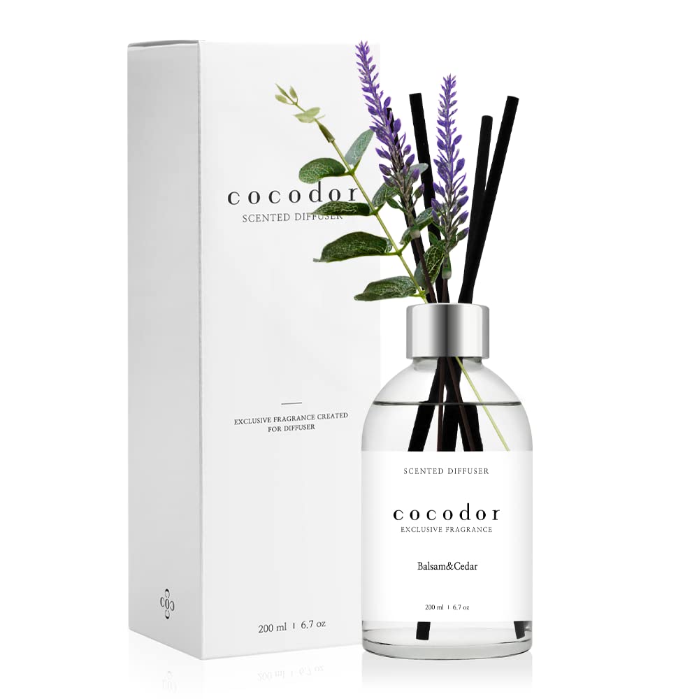 Cocod'orWhite Label Lavender Diffuser/Balsam & Cedar/6.7oz(200ml)/Home Decor & Office Decor, Fragrance and Gifts, Aromatherapy