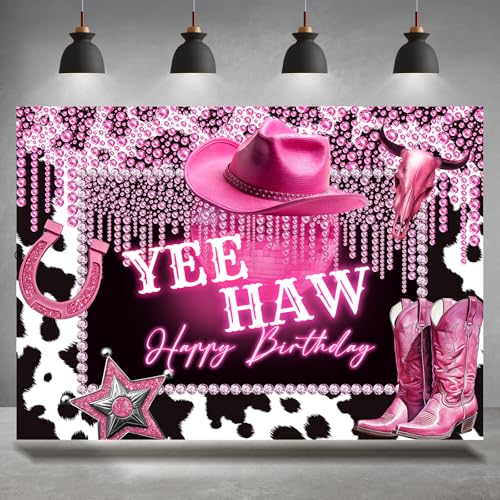 Fondo Fotográfico Western Cowgirl 7x5ft Color Rosa miniatura 1