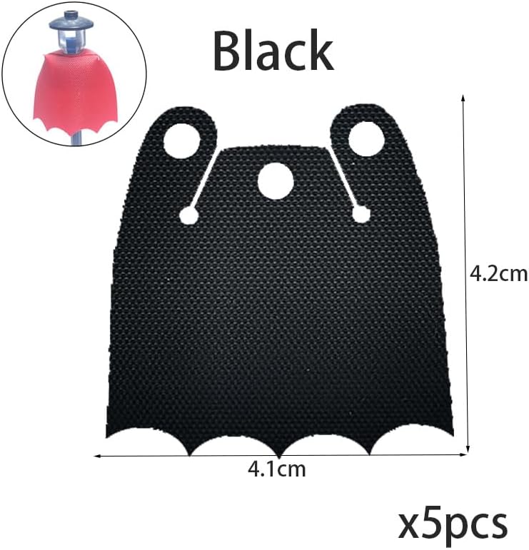 Building Block Figure Accessory Black Cape (cape089-0) image 3