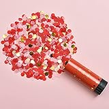 🌟【Red de seguridad】Seguridad adicional a través de una red de seguridad integrada. No es un juguete, no un fuegos artificiales, no una pirotécnica. Cañón holográfico iridiscente de confeti de arcoíris para fiesta