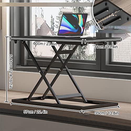 Standing Computer Lift Table, Stable Structure 7 Gear Laptop Lift Table
