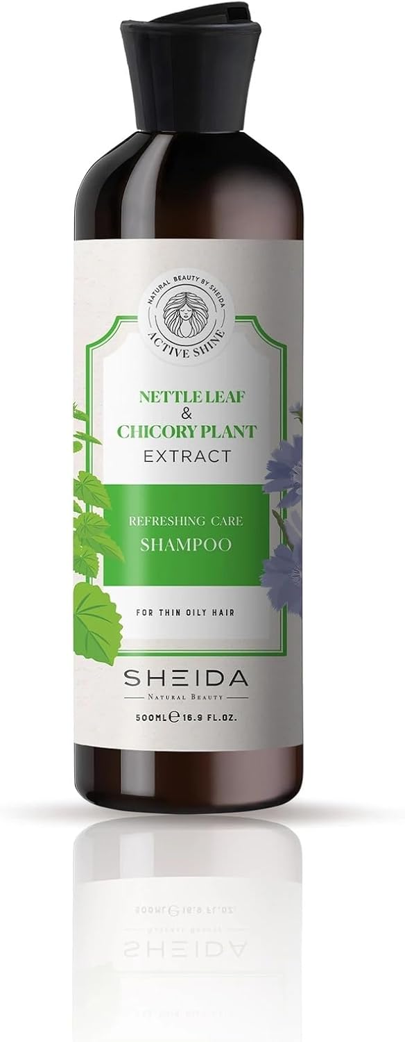Sheida Active Shine Canlandırıcı Bakım Şampuanı Isırgan Ve Hindiba Bitki Özlü 500ml