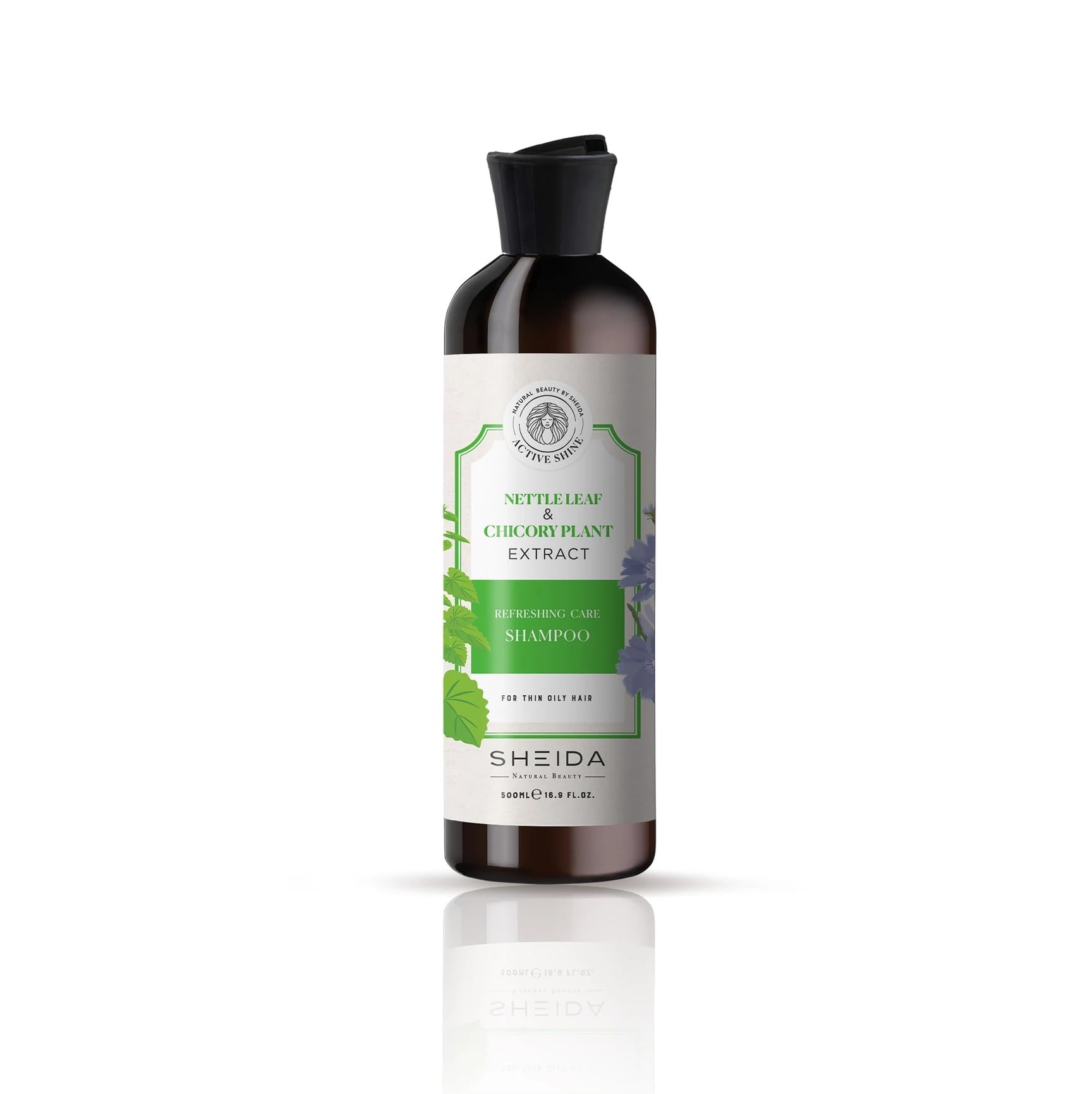 Sheida Active Shine Canlandırıcı Bakım Şampuanı Isırgan Ve Hindiba Bitki Özlü 500ml
