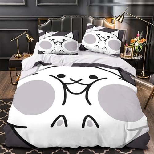 Housse de couette chat mignons 3D pour des nuits douces - 2