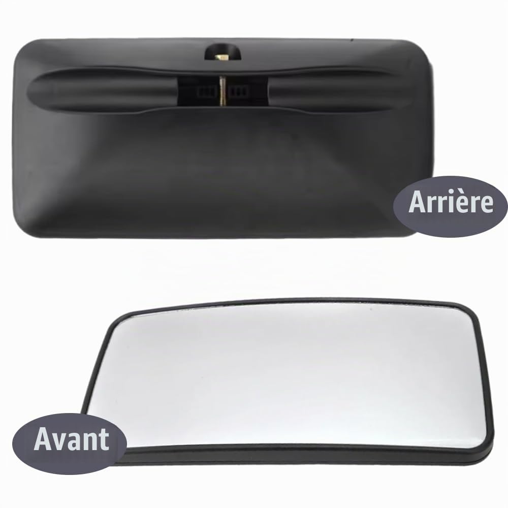 Rétroviseur d'angle mort Riloer, rétroviseur latéral de voiture, verre de rétroviseur de voiture + couvercle de rétroviseur de porte compatible avec Mitsubishi Canter Fuso FE FB FG 2005-2021, gauche