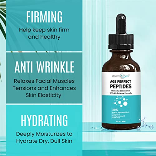 Dermaxgen - Age Perfecting Serum - Pure Organic Powerful Wrinkle Defense Formula / Reduce Sun Spots, Facial Aged Wrinkles 1 Oz. #TOP6
