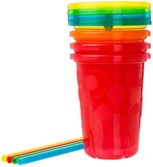 The First Years Take And Toss 10 Oz. Straw Cups 4 Pieces, Pack Of 1