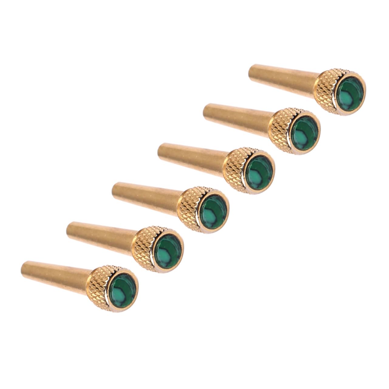 ifundom 18pezzi Perni Per Ponte Chitarra Acustica Ottone Con Intarsio Abalone Da Migliora Suono e Stile Per Chitarre Sei Corde