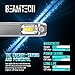 BEAMTECH H1 LED Bulb, 10000LM 60W 30mm Heatsink Base CSP Chips 6500K Xenon White Extremely Super Bright Conversion Kit Small Size Halogen Replacement