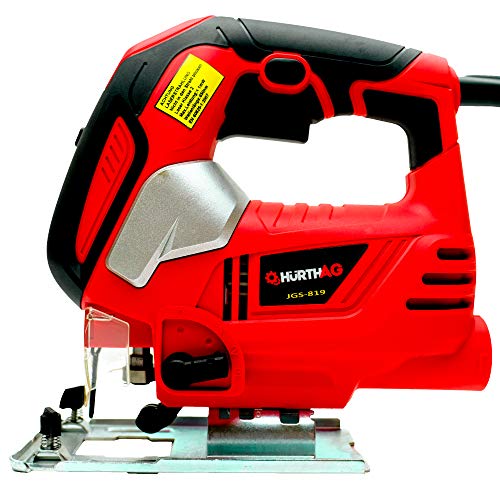 HurthAG 810W Stichsäge, Laser&LED, Holz Schnitttiefe: 80mm, 22mm Hubhöhe, 500-3000SPM, Hocheffizienter Reinkupfermotor… – Bild 3