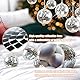 Discokugel Spiegel Ball, Klein Spiegelkugel Hängekugel Spiegelkugel,12 Stück(3CM) Silber Spiegelkugel,für Party Karneval Geburtstag Leichte Spiegeldekoration für Decke, Party Deko (Silber)