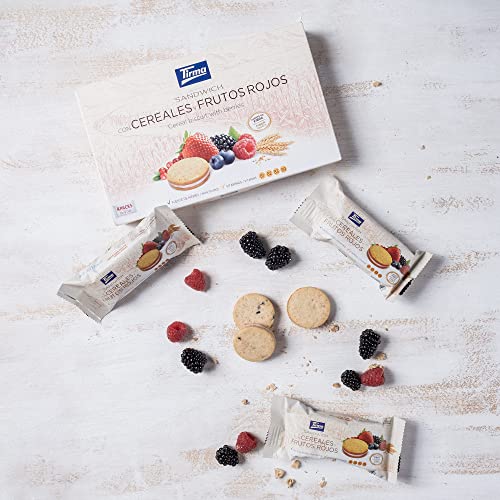 Tirma Sandwich aux Céréales et Fruits Rouges 4 x 45g | Biscuits Fourrés aux Fruits Rouges | Snack Sain et Végétarien | Encas Pratique et Gourmand | Idéal pour le Goûter et les Pauses Sucrées – vue 6