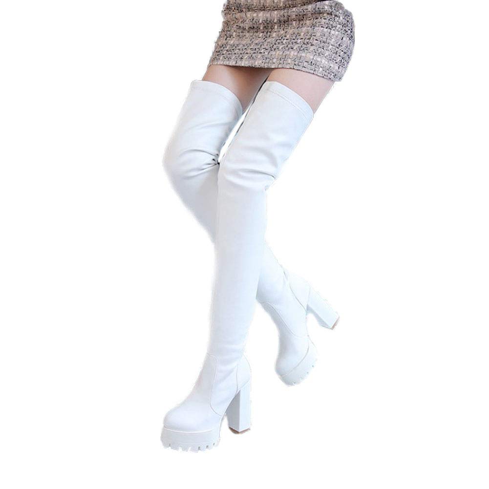 Amazon.co.jp: ニーハイブーツ 厚底 12 cmハイヒール ロング