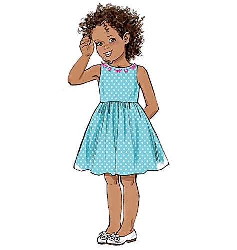 Butterick Patterns 6201, Children's/Girls Dress,Sizes, Cdd (2-3-4-5), White #TOP5
