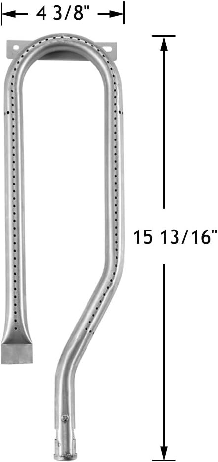 Tube Burner Replacement for Jenn-air Grill Parts 740-0142, 750-0142, 740-0594, 750-0594 Gas Grill Models, 15 13/16 inch x 4 3/8 inch, Stainless Steel, Set of 5, KB867