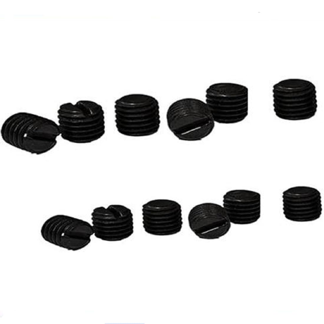 12 PCS 2 Size #6-48 & #8-40 Plug Screws Kit Black Oxide Steel for Gun's Receiver Mounts Compatible with Models 70 700 10/22 Models 336, 444, 1894, 1895, 39A and More (Hex.Key Included)