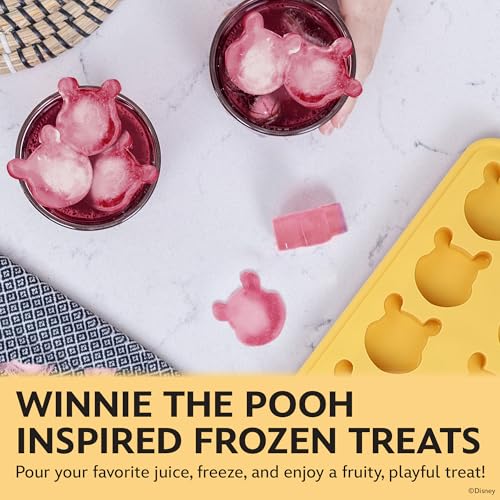 Image of Disney Winnie the Pooh Silicone Ice Cube Tray, 2-Pack 5 inchx12.5 inch, BPA-Free