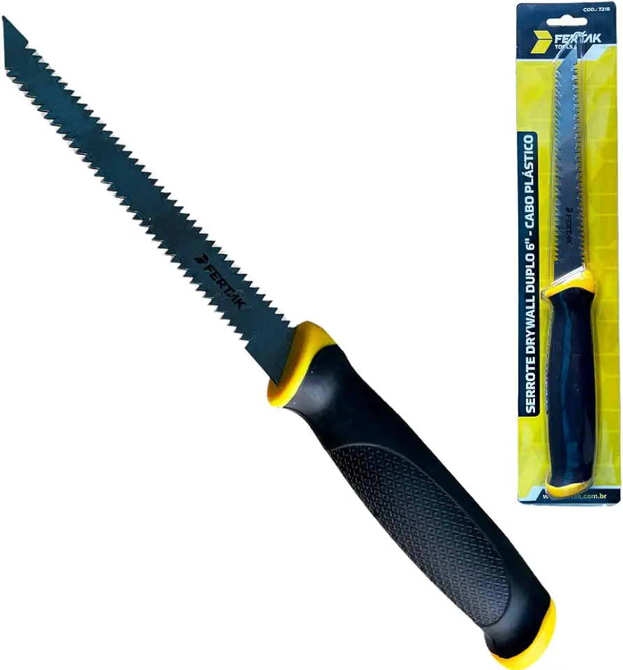 Serrote Profissional Drywall Gesso Lâmina Dupla 6 Polegadas