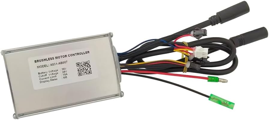 Ebike Controller X031-AB007 36V 15A Brushless Motor Speed Controller Suitable for M5 Protocol Electric Scooters Mountain Bike Display Instrument