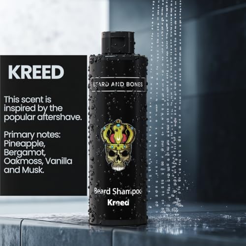 Beard and Bones - 200ml Beard Shampoo for Men - Deep Cleansing Beard Wash | Reduces Beard Itch | Vegan, Cruelty Free, Natural Beard Moisturiser & Conditioner | Choice of 2 scents - Image 3