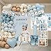 1st Birthday Decorations for Boy, First Birthday Party Supplies, Baby Boy First Bday Decorations, Balloon Boxes, Backdrop, High Chair Banner, Crown, Photo Banner