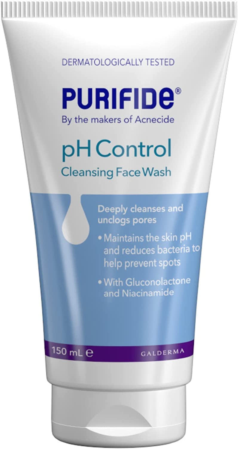 AcnecidePurifide pH Control Face Wash for Acne and Spot Prone Skin, Cleanser for Women and Men 150ml