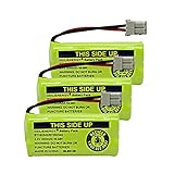 GEILIENERGY 2.4V 300mAh Cordless Home Phone Battery for AT&T BT162342 BT-162342 BT166342 BT-166342 BT266342 BT-266342 BT183342 BT-183342 BT283342 BT-283342 VTech CS6329 CS6114 (Pack of 3)