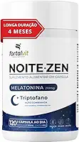 NOITE.ZEN - Melatonina 0,21 mg, L-Triptofano, Magnésio, Vitaminas B3 e B9, Longa Duração: 120 dias de uso, 120 cápsulas, Fortalvit