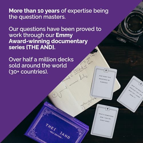 Image of {THE AND} Self Love Edition - 199 Self Reflection Cards to Improve Self Awareness - Self Care Question Card Deck to Prompt Mindfulness & Meditation - Explore Identity for Women & Men By The Skin Deep