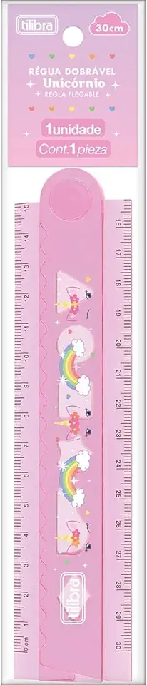Tilibra - Régua Dobrável Unicórnio 30cm