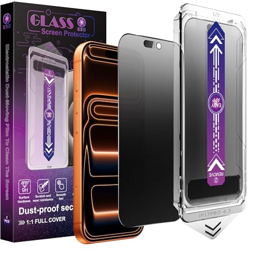 Film protection iPhone 17 Pro verre trempé mat anti-espion anti-poussière x2