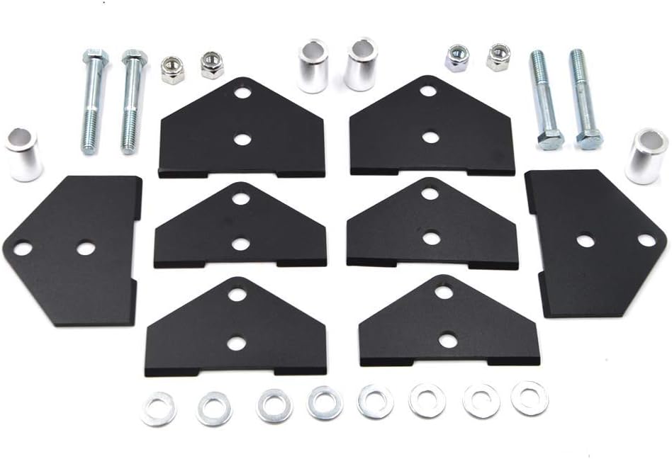 Dasen Suspension Lift Kits - Front Rear 2 inch Full Lifter Rise Mount Brackets Compatible with Polaris RZR 800 EFI 2008-2014
