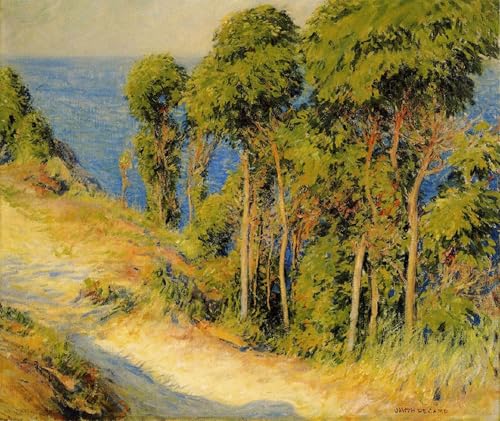 Impression sur toile Arbres le long de Rodefer De Camp tableau celebre decoration 60x90 cm