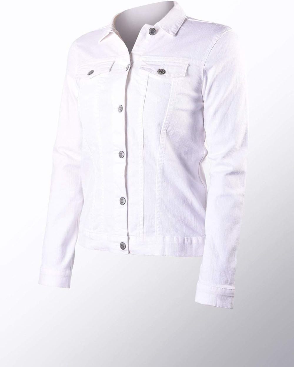 Denim Jacket Large White