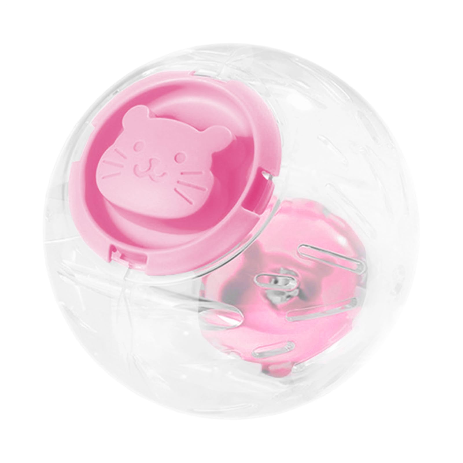 Fizepgo Large Hamster Ball, Portable Large Silent Transparent Ball, Hamster Cage Supplies, for Guinea Gerbil Ferret Hedgehog Gecko Glider Badger Bath Home Outdoor Activity Play
