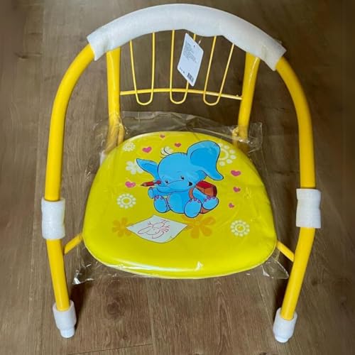 Cadeira De Metal Infantil Estampas Sortidas C/Som 34x33cm Cz23716 Fx/Mt (Amarela)