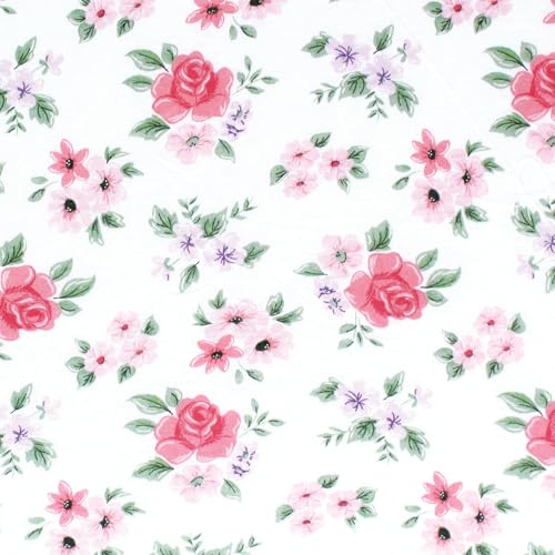 Image of Hudson Baby Unisex Baby Cotton Toddler Pillow Case, Vintage Floral, One Size