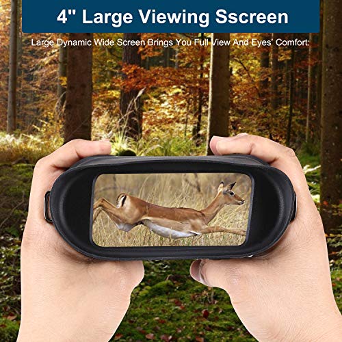 Digitales Nachtsicht Fernglas für die Jagd 7x31 mit 4 Zoll TFT LCD HD-Infrarot IR Kamera und Camcorder mit Einer… – Bild 4