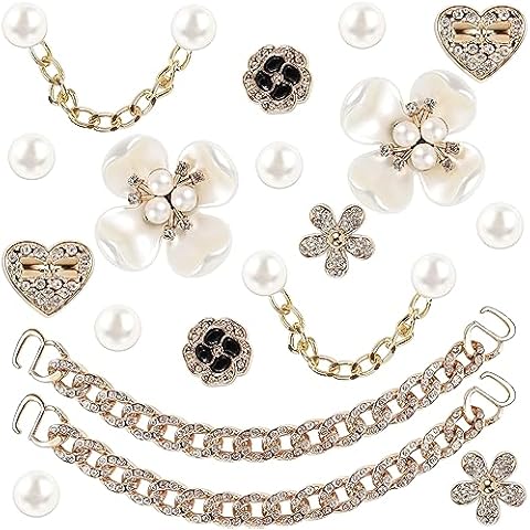 BOFYTR 18 PCS Crystal Shoe Charms Cover