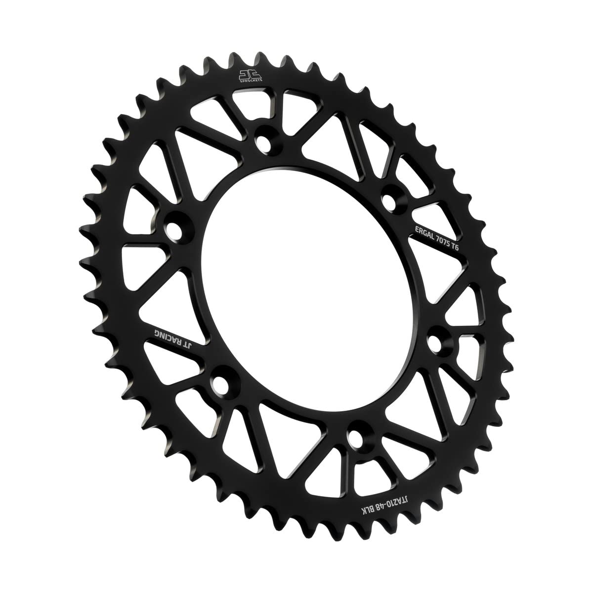 JT Sprockets JTA210.48BLK Black Racelite Anodized Aluminum 7075 T6 Rear Sprocket, Single