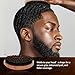 360 Curved Wave Brush For Men & Beard - Soft Hard Palm Wave Hair Brushes Wave Styler Great for Wolfing - Made with Beech Mix Nature Boar Bristle Brush for Barbers & Daily Use Black Hair (Coffee)
