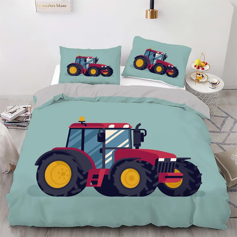 Housse de couette 140x200 tracteur le cadeau parfait pour décorer une chambre