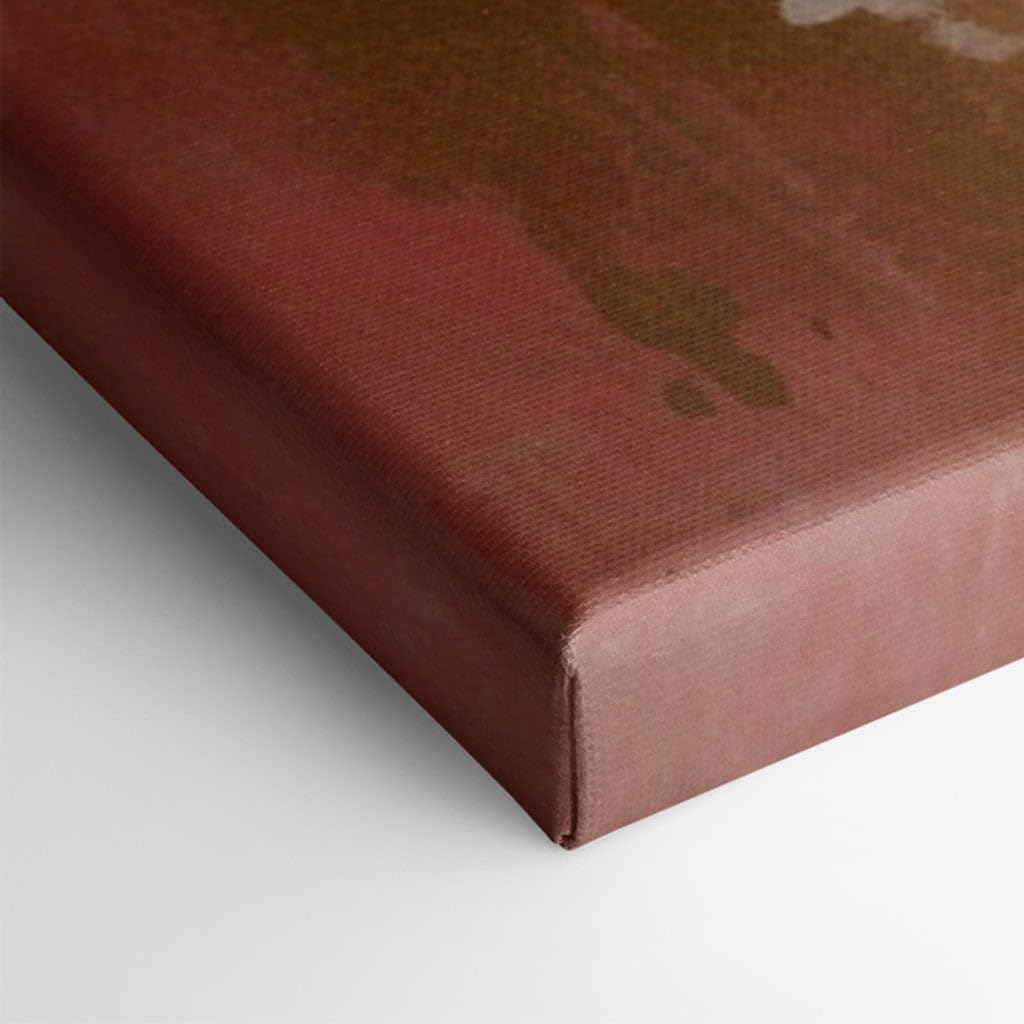 Canvas for Living room. Blossoming Elegance in Pink and Gold A Vision of Nature's Grace, 27 x 18 inch Canvas Wall Art - Contemporary Masterpieces - Modern Home Decor - 69x46 cm (27x18 inch)