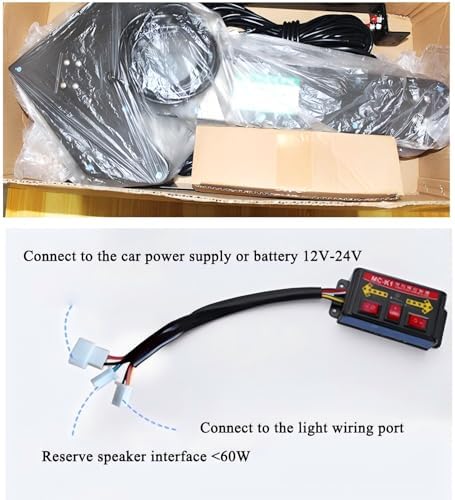 High Visibility LED Strobe Arrow Lights - Flashing Signal Warning Lights for Trucks, Sweepers & Work Vehicles - Emergency Roadside Safety Lights
