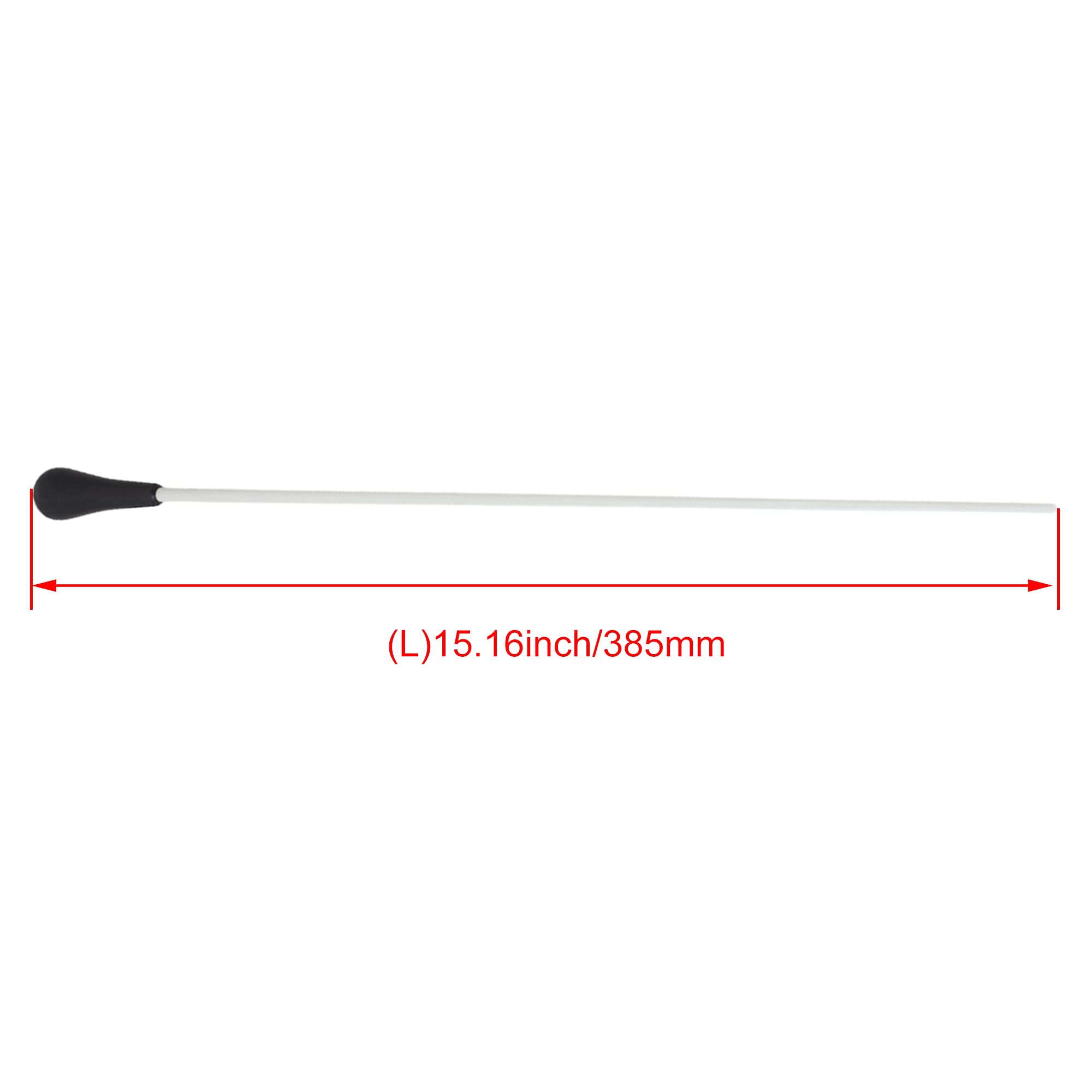 Lovermusic Długość 38,5 cm (38,5 cm), dyrygent muzyczny, orkiestra, pałeczka chóralna z czarnym uchwytem, opakowanie 20 sztuk