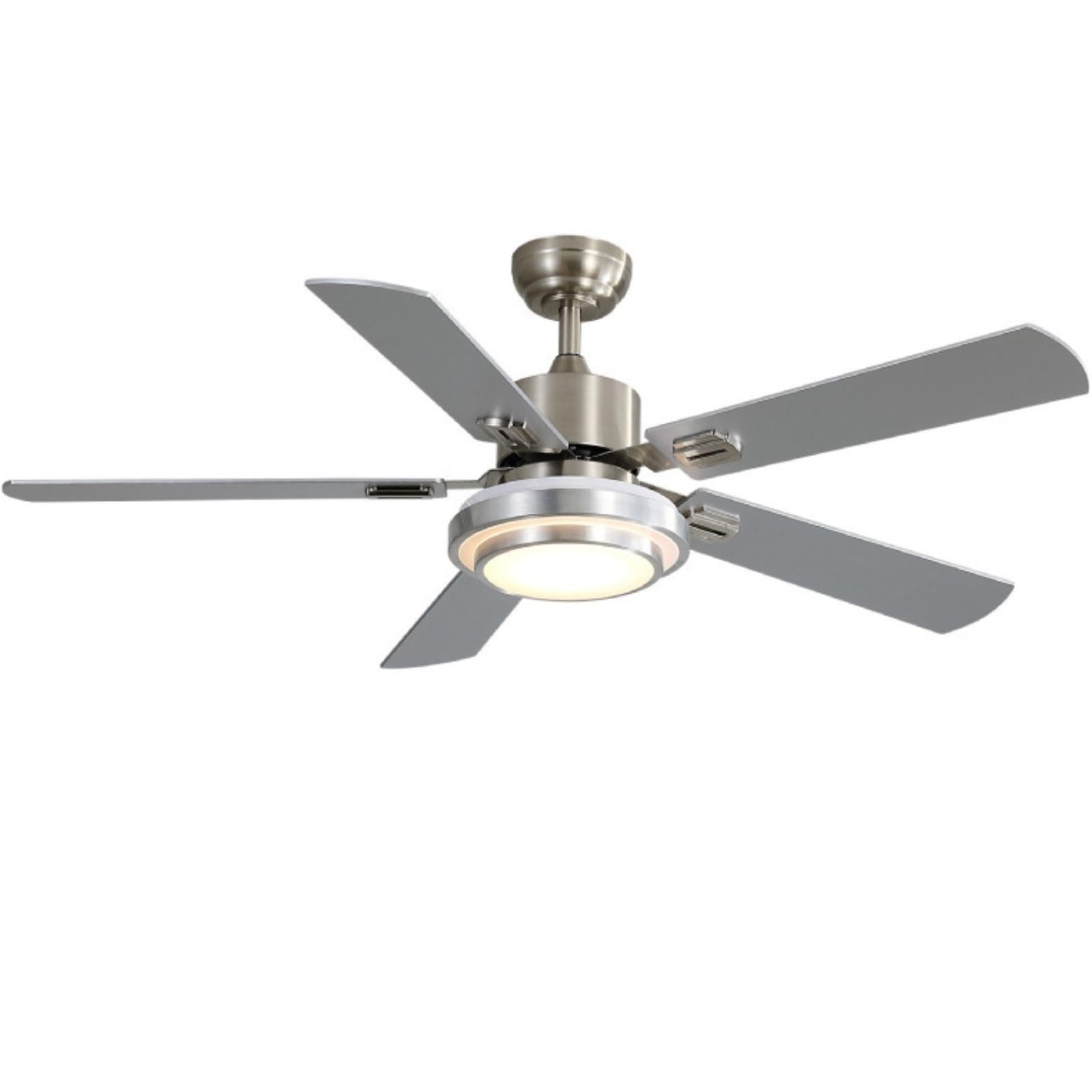 ERETYRET 52 Inch Fan Light Ceiling with High Wind Frequency Conversion Living Room Restaurant Simple American Style Quiet Cooling