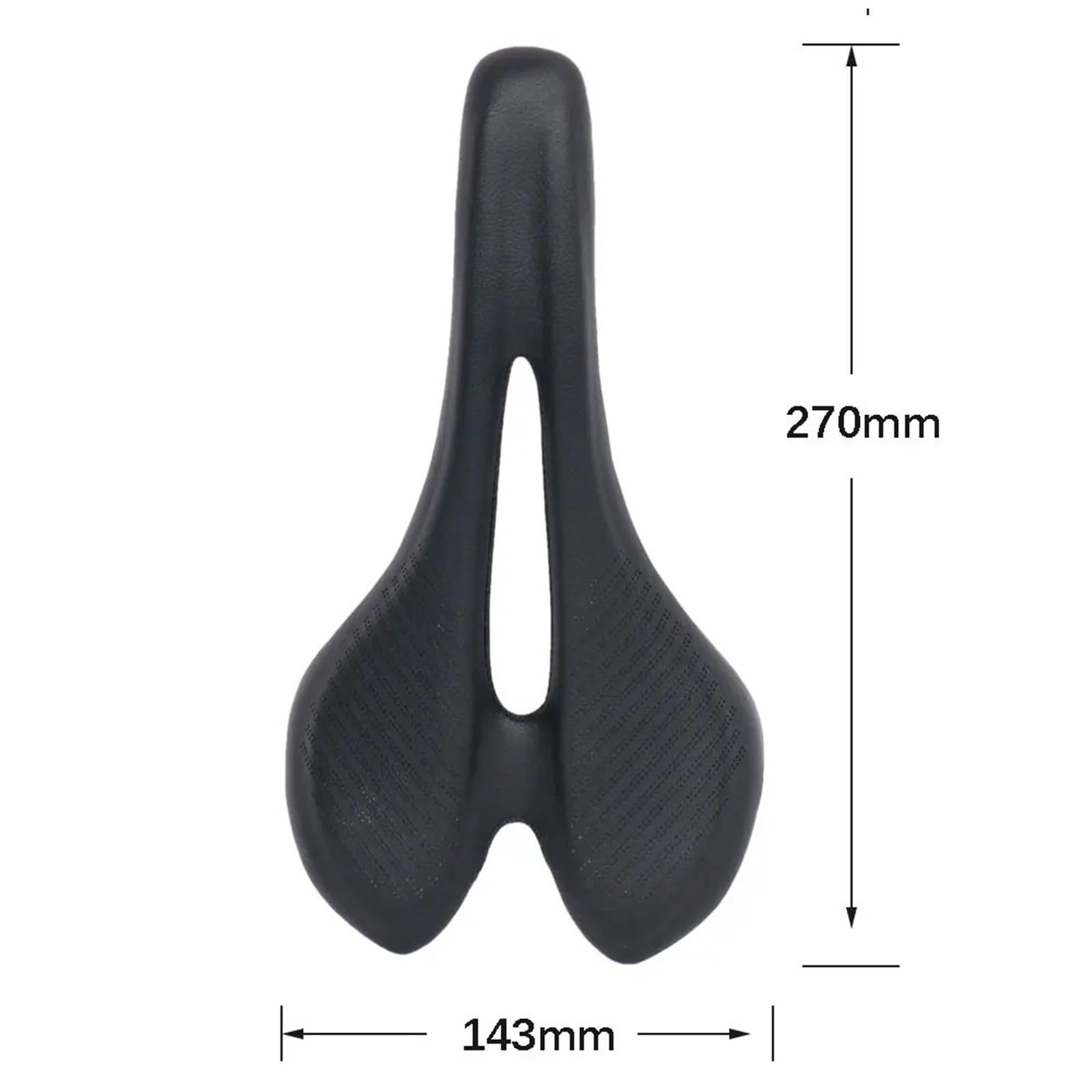 Compatibile con sella in carbonio for bici da strada MTB 270x143mm Pelle super leggera 115g