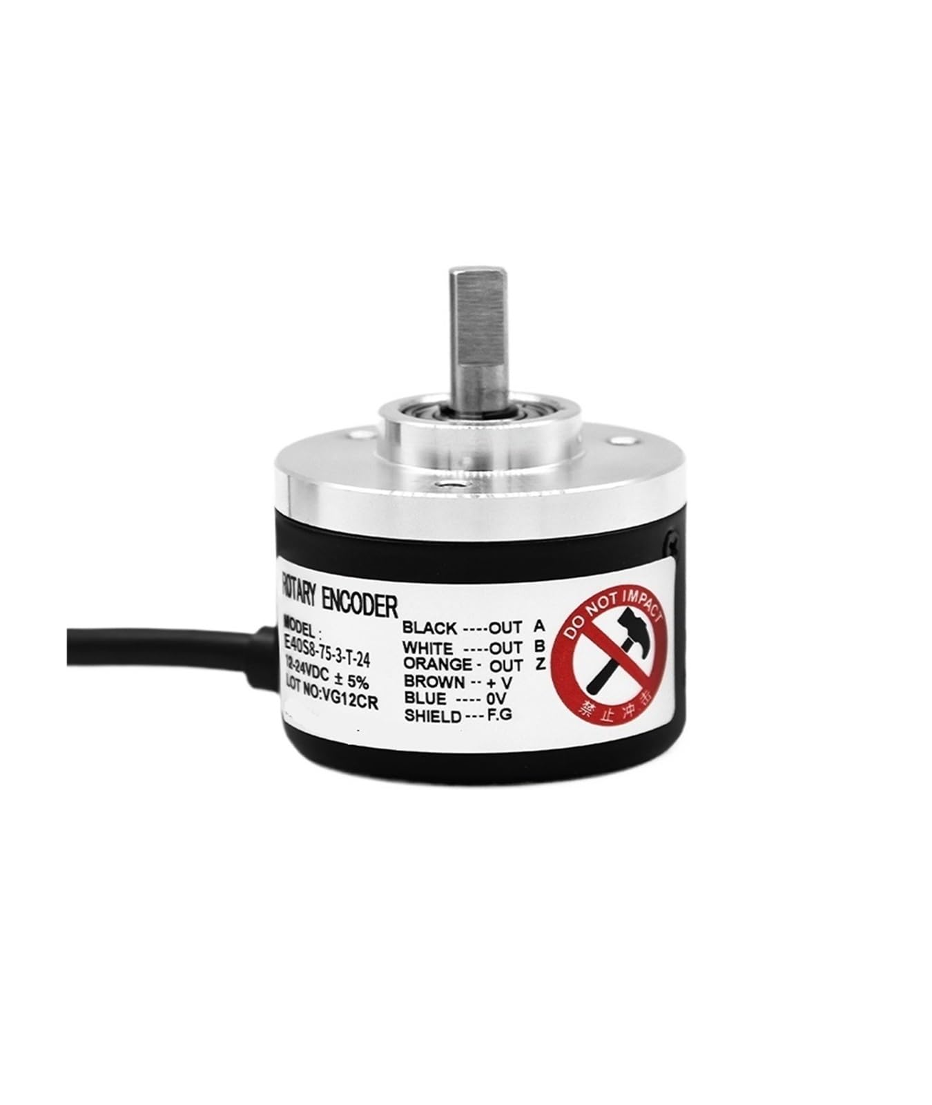 encoder rotativo Codificador rotatorio, codificador incremental óptico, E40S8-75-3-T-24