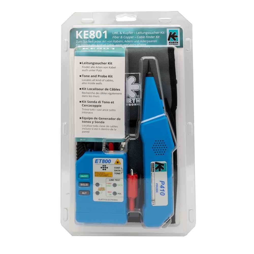 Kurth KE801 LWL-Kupfer Leitungssucher-Set