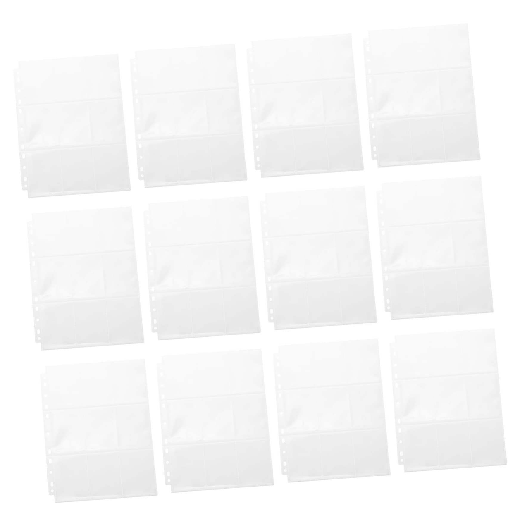 SOLUSTRE 20Pcs Transparent Photo Album Inner Page Bags for Game Pictures Protective Covers for Photos Postcards and Collectibles for Home and Office Organization